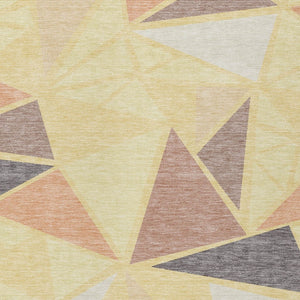 Homeroots 3' Stylish Geometric Artichoke Green And Aqua Washable Area Rug For Indoor And Outdoor Spaces 10' X 14' Polyester 600407