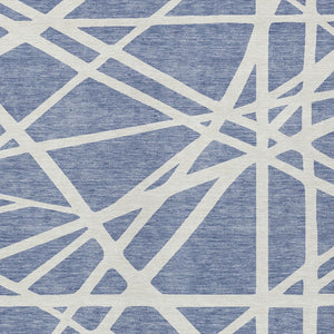 Homeroots 3' Stylish Beige And Ivory Geometric Washable Area Rug For Indoor And Outdoor Spaces - Durable Design 8' X 10' Polyester 600441