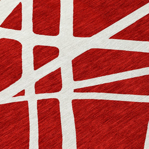 Homeroots 3' Stylish Beige And Ivory Geometric Washable Area Rug For Indoor And Outdoor Spaces - Durable Design 8' Round Polyester 600488