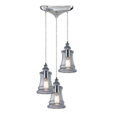 Menlow Park 10'' Wide 3-Light Multi Pendant - Polished Chrome 60052-3 Elk Lighting