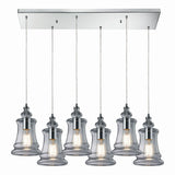 Menlow Park 9'' Wide 6-Light Multi Pendant - Polished Chrome 60052-6RC Elk Lighting