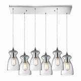 Menlow Park 9'' Wide 6-Light Multi Pendant - Polished Chrome 60053-6RC Elk Lighting