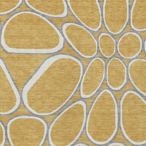 Homeroots 3' Artichoke Green And Ivory Abstract Washable Area Rug For Indoor And Outdoor Use, Durable Design 10' X 14' Polyester 600533