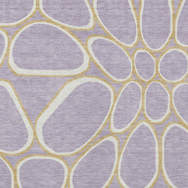 Homeroots 3' Artichoke Green And Ivory Abstract Washable Area Rug For Indoor And Outdoor Use, Durable Design 3' X 5' Polyester 600546