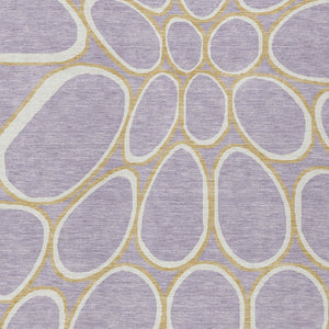 Homeroots 3' Artichoke Green And Ivory Abstract Washable Area Rug For Indoor And Outdoor Use, Durable Design 5' X 8' Polyester 600547