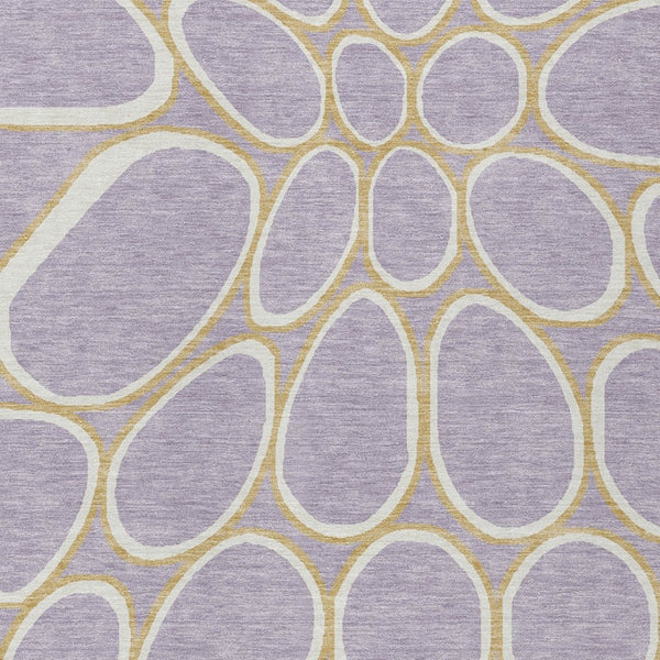 Homeroots 3' Artichoke Green And Ivory Abstract Washable Area Rug For Indoor And Outdoor Use, Durable Design 5' X 8' Polyester 600547