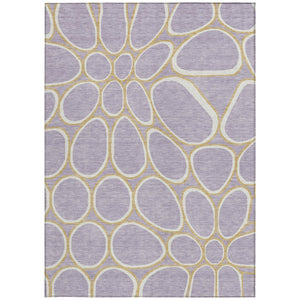 Homeroots 3' Artichoke Green And Ivory Abstract Washable Area Rug For Indoor And Outdoor Use, Durable Design 9' X 12' Polyester 600550