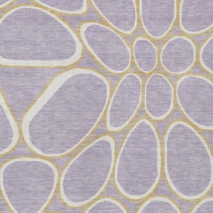 Homeroots 3' Artichoke Green And Ivory Abstract Washable Area Rug For Indoor And Outdoor Use, Durable Design 9' X 12' Polyester 600550