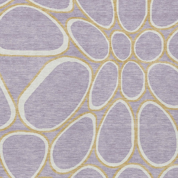 Homeroots 3' Artichoke Green And Ivory Abstract Washable Area Rug For Indoor And Outdoor Use, Durable Design 9' X 12' Polyester 600550