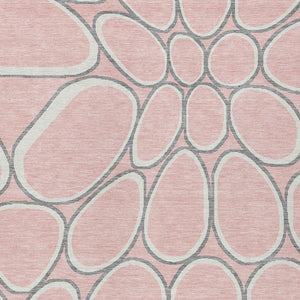 Homeroots 3' Artichoke Green And Ivory Abstract Washable Area Rug For Indoor And Outdoor Use, Durable Design 5' X 8' Polyester 600553