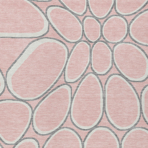 Homeroots 3' Artichoke Green And Ivory Abstract Washable Area Rug For Indoor And Outdoor Use, Durable Design 10' X 14' Polyester 600557