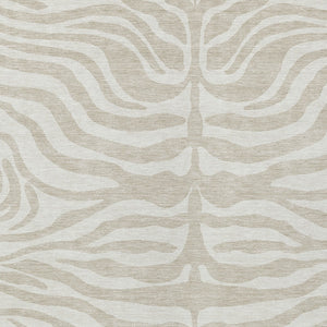 Homeroots 3' Artichoke Green And Ivory Animal Print Washable Area Rug For Indoor Or Outdoor Use, Durable Style 9' X 12' Polyester 600586