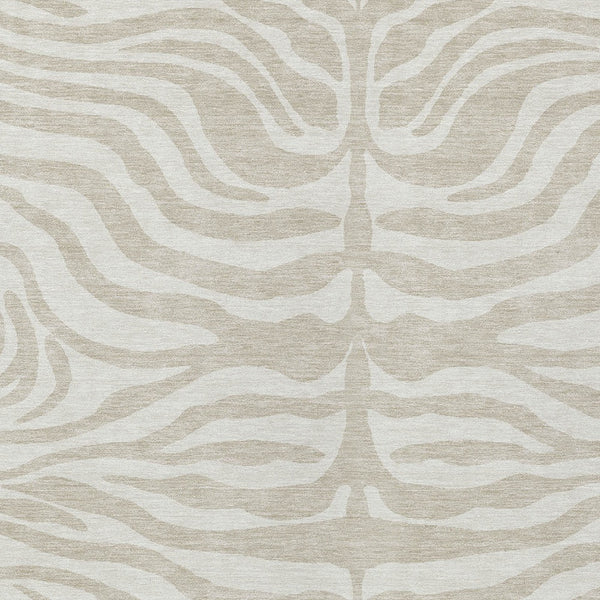 Homeroots 3' Artichoke Green And Ivory Animal Print Washable Area Rug For Indoor Or Outdoor Use, Durable Style 9' X 12' Polyester 600586