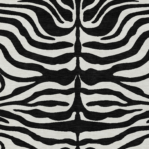 Homeroots 3' Artichoke Green And Ivory Animal Print Washable Area Rug For Indoor Or Outdoor Use, Durable Style 5' X 8' Polyester 600589