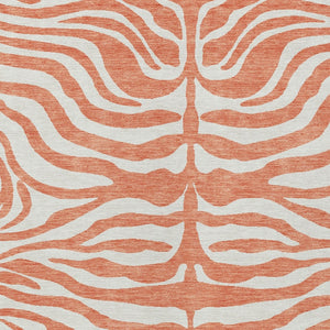 Homeroots 3' Artichoke Green And Ivory Animal Print Washable Area Rug For Indoor Or Outdoor Use, Durable Style 5' X 8' Polyester 600601