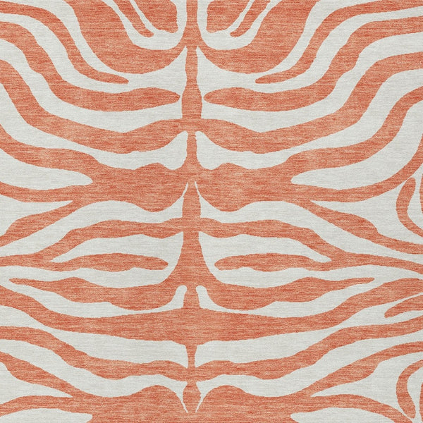 Homeroots 3' Artichoke Green And Ivory Animal Print Washable Area Rug For Indoor Or Outdoor Use, Durable Style 8' X 10' Polyester 600603