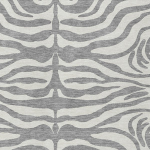 Homeroots 3' Artichoke Green And Ivory Animal Print Washable Area Rug For Indoor Or Outdoor Use, Durable Style 3' X 5' Polyester 600618