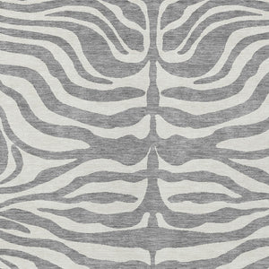 Homeroots 3' Artichoke Green And Ivory Animal Print Washable Area Rug For Indoor Or Outdoor Use, Durable Style 8' X 10' Polyester 600621