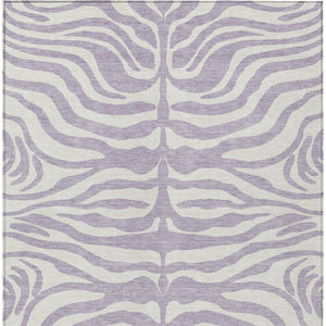 Homeroots 3' Artichoke Green And Ivory Animal Print Washable Area Rug For Indoor Or Outdoor Use, Durable Style 8' X 10' Polyester 600627