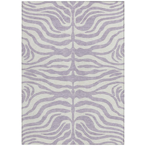 Homeroots 3' Artichoke Green And Ivory Animal Print Washable Area Rug For Indoor Or Outdoor Use, Durable Style 9' X 12' Polyester 600628
