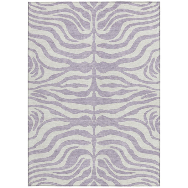Homeroots 3' Artichoke Green And Ivory Animal Print Washable Area Rug For Indoor Or Outdoor Use, Durable Style 9' X 12' Polyester 600628