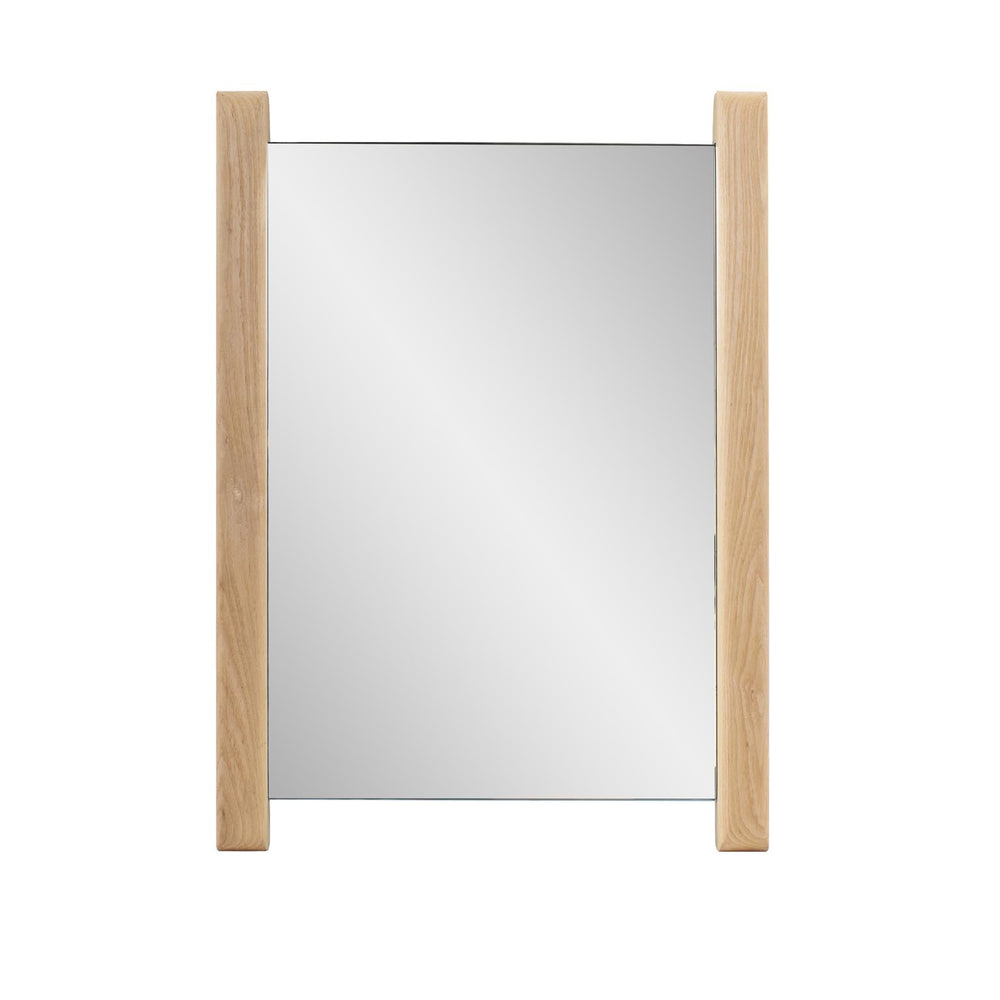 Howard Elliott Emil Vanity Mirror - Elegant Fusion Of Natural Wood And Frameless Design For Timeless Decor Appeal Brown Oak 60063-howard-elliott