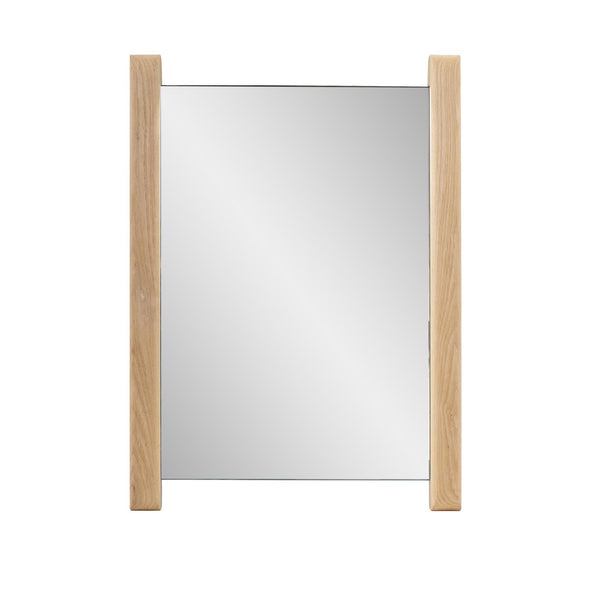 Howard Elliott Emil Vanity Mirror - Elegant Fusion Of Natural Wood And Frameless Design For Timeless Decor Appeal Brown Oak 60063-howard-elliott