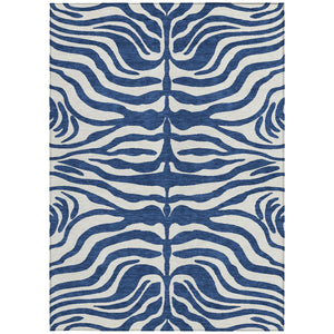 Homeroots 3' Artichoke Green And Ivory Animal Print Washable Area Rug For Indoor Or Outdoor Use, Durable Style 9' X 12' Polyester 600634