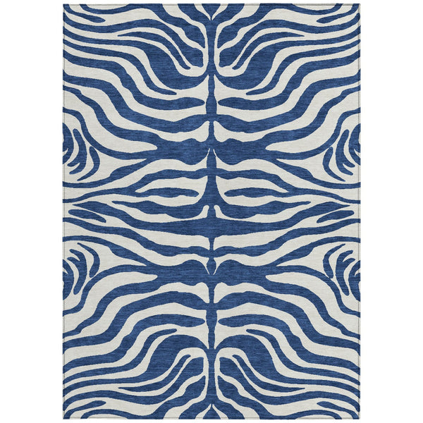Homeroots 3' Artichoke Green And Ivory Animal Print Washable Area Rug For Indoor Or Outdoor Use, Durable Style 9' X 12' Polyester 600634