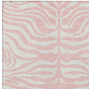 Homeroots 3' Artichoke Green And Ivory Animal Print Washable Area Rug For Indoor Or Outdoor Use, Durable Style 10' X 14' Polyester 600641