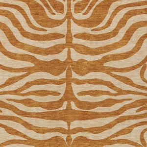 Homeroots 3' Artichoke Green And Ivory Animal Print Washable Area Rug For Indoor Or Outdoor Use, Durable Style 8' X 10' Polyester 600645