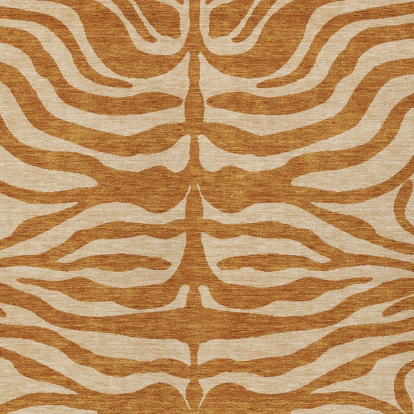 Homeroots 3' Artichoke Green And Ivory Animal Print Washable Area Rug For Indoor Or Outdoor Use, Durable Style 8' X 10' Polyester 600645