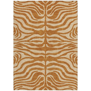 Homeroots 3' Artichoke Green And Ivory Animal Print Washable Area Rug For Indoor Or Outdoor Use, Durable Style 9' X 12' Polyester 600646