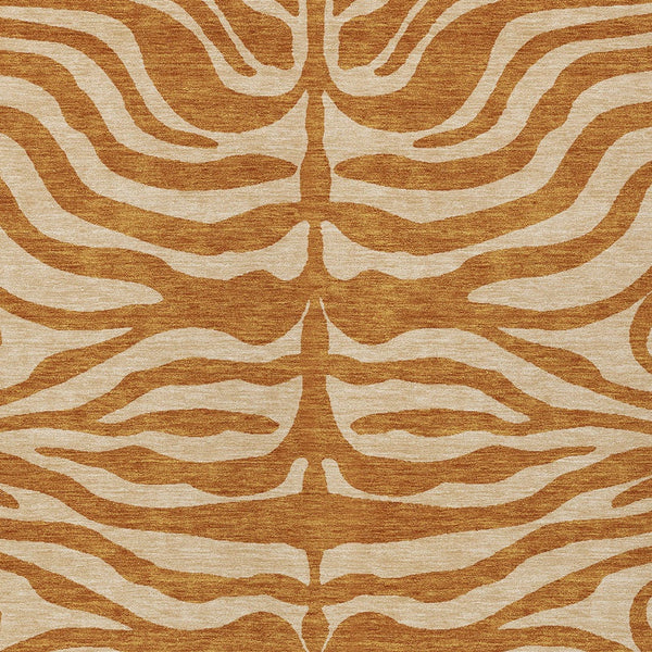 Homeroots 3' Artichoke Green And Ivory Animal Print Washable Area Rug For Indoor Or Outdoor Use, Durable Style 10' X 14' Polyester 600647