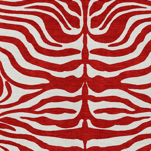 Homeroots 3' Artichoke Green And Ivory Animal Print Washable Area Rug For Indoor Or Outdoor Use, Durable Style 3' X 5' Polyester 600648