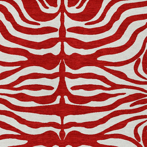 Homeroots 3' Artichoke Green And Ivory Animal Print Washable Area Rug For Indoor Or Outdoor Use, Durable Style 5' X 8' Polyester 600649