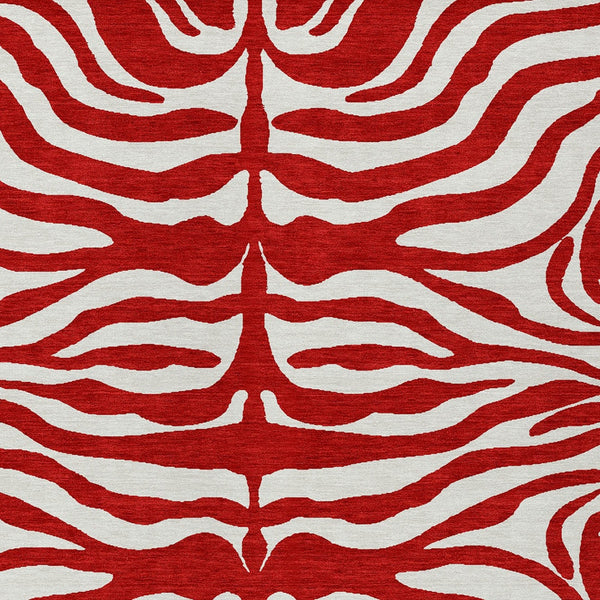 Homeroots 3' Artichoke Green And Ivory Animal Print Washable Area Rug For Indoor Or Outdoor Use, Durable Style 5' X 8' Polyester 600649