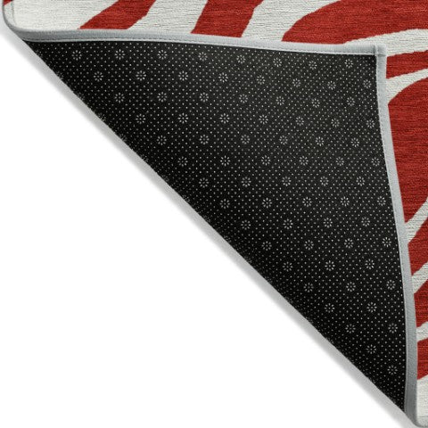 Homeroots 3' Artichoke Green And Ivory Animal Print Washable Area Rug For Indoor Or Outdoor Use, Durable Style 8' X 10' Polyester 600651