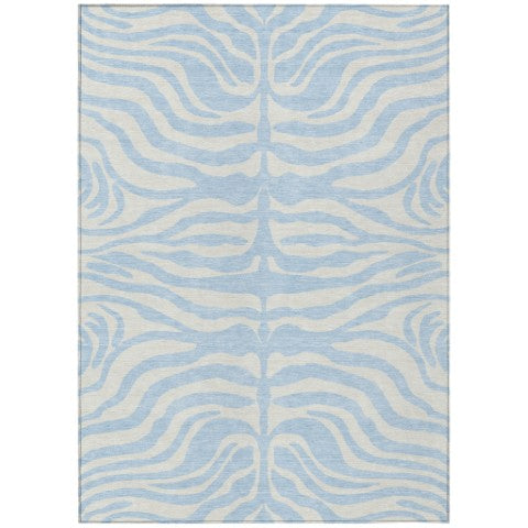 Homeroots 3' Artichoke Green And Ivory Animal Print Washable Area Rug For Indoor Or Outdoor Use, Durable Style 9' X 12' Polyester 600658