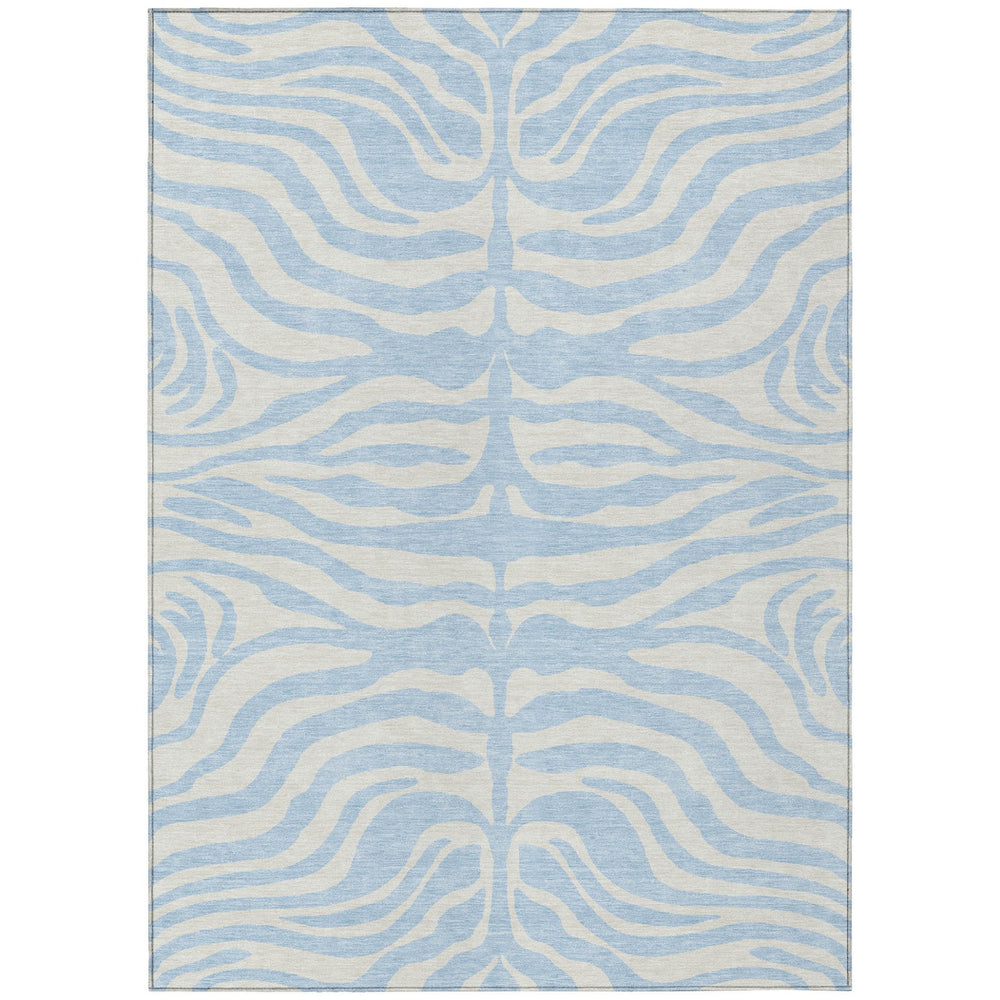 Homeroots 3' Artichoke Green And Ivory Animal Print Washable Area Rug For Indoor Or Outdoor Use, Durable Style 10' X 14' Polyester 600659
