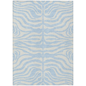 Homeroots 3' Artichoke Green And Ivory Animal Print Washable Area Rug For Indoor Or Outdoor Use, Durable Style 10' X 14' Polyester 600659