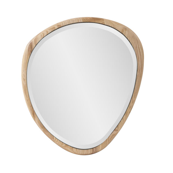 Howard Elliott Dragmar Asymmetrical Wood Mirror - Elevate Your Space With Unique Design And Artistic Charm Brown Ash Wood 60066-howard-elliott
