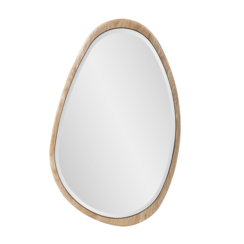 Howard Elliott Dragmar Asymmetrical Wood Mirror - Elevate Your Space With Unique Design And Artistic Charm Brown Ash Wood 60066-howard-elliott