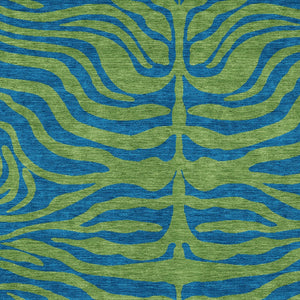 Homeroots 3' Animal Print Indoor Outdoor Area Rug - Stylish Brown And Pink Design, Washable & Durable Comfort 5' X 8' Polyester 600673