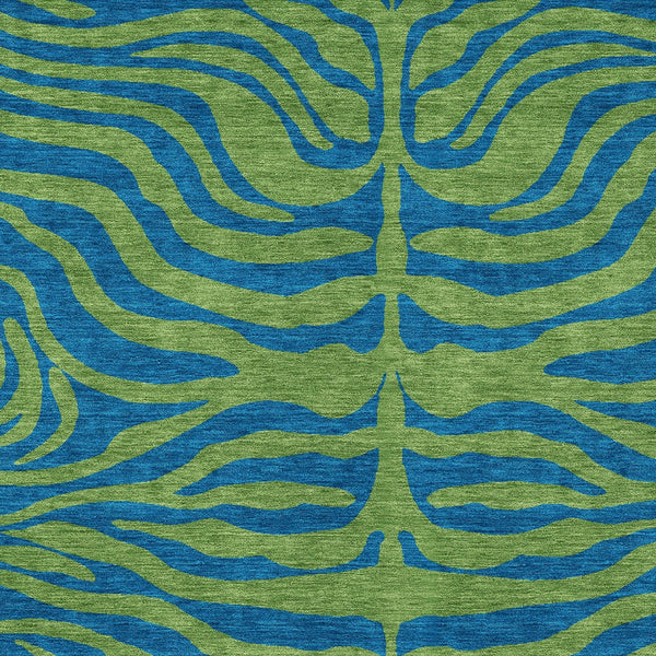 Homeroots 3' Animal Print Indoor Outdoor Area Rug - Stylish Brown And Pink Design, Washable & Durable Comfort 5' X 8' Polyester 600673