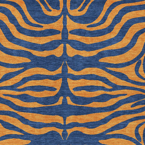 Homeroots 3' Animal Print Indoor Outdoor Area Rug - Stylish Brown And Pink Design, Washable & Durable Comfort 3' X 5' Polyester 600678