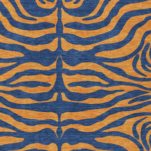 Homeroots 3' Animal Print Indoor Outdoor Area Rug - Stylish Brown And Pink Design, Washable & Durable Comfort 8' X 10' Polyester 600681