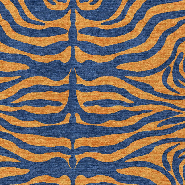 Homeroots 3' Animal Print Indoor Outdoor Area Rug - Stylish Brown And Pink Design, Washable & Durable Comfort 8' X 10' Polyester 600681