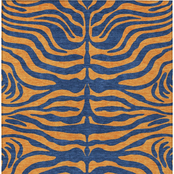 Homeroots 3' Animal Print Indoor Outdoor Area Rug - Stylish Brown And Pink Design, Washable & Durable Comfort 9' X 12' Polyester 600682