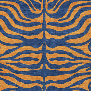 Homeroots 3' Animal Print Indoor Outdoor Area Rug - Stylish Brown And Pink Design, Washable & Durable Comfort 9' X 12' Polyester 600682